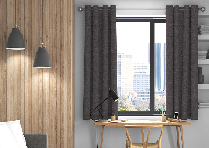 Maurice, Charcoal - Made to Measure Curtains - Image 3